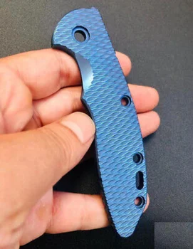 Zákazku DIY TC4 Patch pre Rick Hinderer Nože XM18 3.5 Blue Wave Vzor